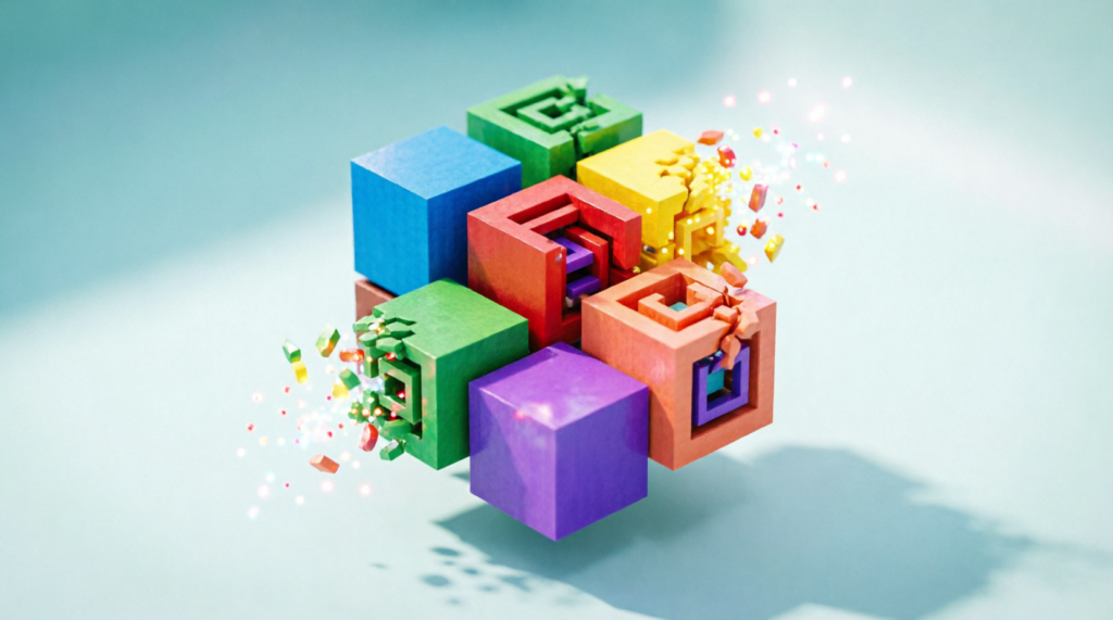 3D voxel puzzles